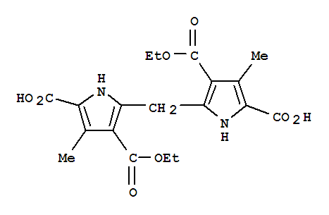 5-[(5-羧基-3-乙氧羰基-4-甲基-1H-吡咯-2-基)甲基]-4-乙氧羰基-3-甲基-1H-吡咯-2-羧酸