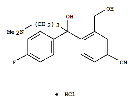4-[4-(二甲氨基)-1-(4-氟苯基)-1-羟丁基]-3-羟甲基苯腈盐酸盐