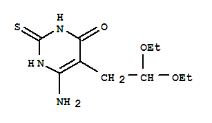 6-氨基-5-(2,2-二乙氧基乙基)-4-羟基-2-巯基嘧啶 191749