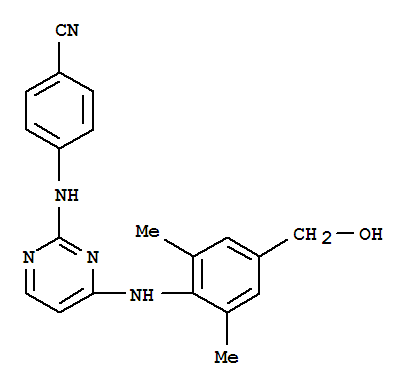 4-(4-(4-(羟基甲基)-2,6-二甲基苯基氨基)嘧啶-2-基氨基)苯甲腈