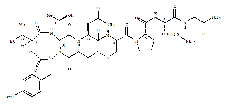 (S)-N-((S)-5-氨基-1-((2-氨基-2-氧代乙基)氨基)-1-氧代戊烷-2-基)-1-((4R,7S,10S,13S,16R)-7-(2-氨基-2-氧代乙基)-13-((S)-仲丁基)-16-(4-乙氧基苄基)-10-((R)-1-羟乙基)-6,9,12,15,18-五氧代-1,2-二硫代-5,8,11,14,17-五氮杂环二十烷-4-羰基)吡咯烷-2-甲酰胺