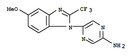 5-[5-甲氧基-2-三氟甲基-1H-苯并咪唑]-2-氨基吡嗪