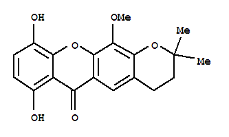 3,4-二氢-7,10-二羟基-12-甲氧基-2,2-二甲基-2H,6H-吡喃并[3,2-b]氧杂蒽-6-酮对照品(标准品) | 1107620-67-6