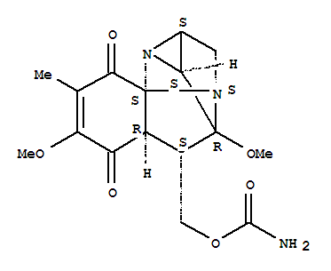 1,2,5-甲桥-1H,5H-咪唑并[2,1-i]吲哚-7,10-二酮,6-[[(氨基羰基)氧代]甲基]-2,3,6,6a-四氢-5,8-二甲氧基-9-甲基-,(1S,2S,4S,5R,6S,6aR,10aS,11S)- (9CI)