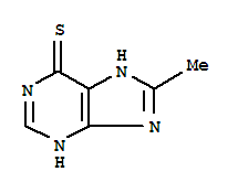 1,7-二氢-8-甲基-6H-嘌呤-6-硫酮