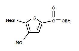 4-氰基-5-甲硫基噻吩-2-甲酸乙酯