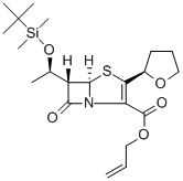 6-(1'-叔丁基二甲基硅氧乙基)-3-(2''-四氢呋喃基)-7-氧代-4-硫-1-氮杂双环[3.2.0]庚-2-烯-2-羧酸烯丙酯
