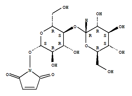 1-[(2S,3R,4R,5S,6R)-3,4-二羟基-6-(羟基甲基)-5-[(2R,3R,4S,5S,6R)-3,4,5-三羟基-6-(羟基甲基)四氢吡喃-2-基]氧基四氢吡喃-2-基]氧基吡咯-2,5-二酮