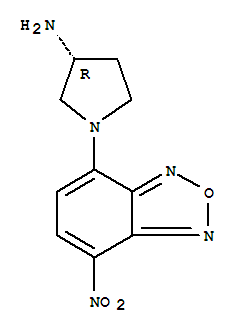 (<i>R</i>)-(-)-NBD-Apy [=(<i>R</i>)-(-)-4-硝基-7-(3-氨基吡咯烷-1-基)-2,1,3-苯并恶二唑] [用于e.e.值测定的HPLC标记试剂]
