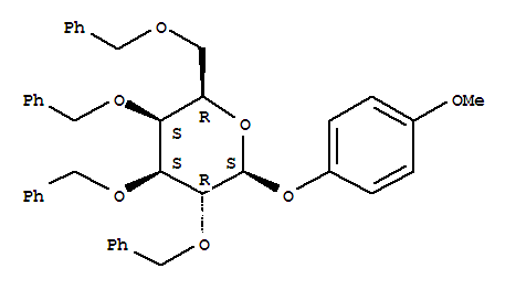 4-甲氧苯基-2,3,4,6-四-<i>O</i>-苄基-β-<small>D</small>-吡喃半乳糖苷