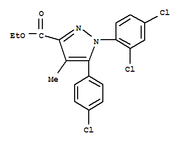 5-(4-氯苯基)-1-(2,4-二氯苯基)-4-甲基-1H-吡唑-3-羧酸乙酯