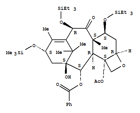 4-乙酰氧基-1-羟基-9-氧代-7,10-二[(三乙基硅烷基)氧基]-13-[(三甲基硅烷基)氧基]-5,20-环氧紫杉-11-烯-2-基苯甲酸酯