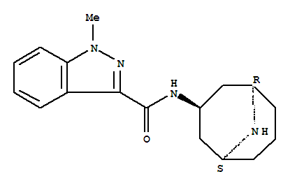 向内-N-(9-甲基-9-氮杂双环[3.3.1]壬烷-3基)-1-甲基-1H-吲唑-3-甲酰胺