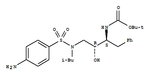 [(1S,2R)-3-[[(4-氨基苯基)磺酰基](异丁基)氨基]-1-苄基-2-羟基丙基]氨基甲酸叔丁酯