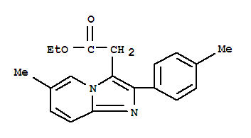 乙基[6-甲基-2-(4-甲基苯基)咪唑并[1,2-A]吡啶-3-基]乙酸酯