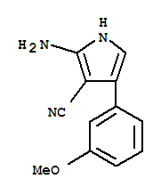 2-氨基-4-(3-甲氧基苯基)-1H-吡咯-3-甲腈