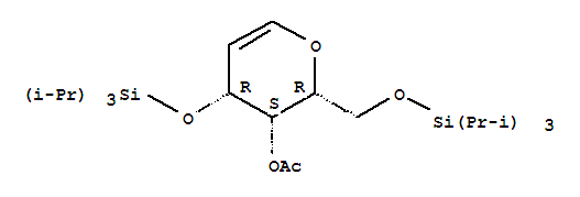 4-O-乙酰基-3,6-二-O-(三异丙基甲硅烷基)-D-半乳醛