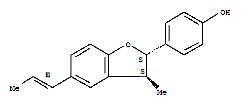 (+)-Conocarpan; 4-[(2S,3S)-2,3-二氢-3-甲基-5-(1E)-1-丙烯-1-基-2-苯并呋喃基]苯酚