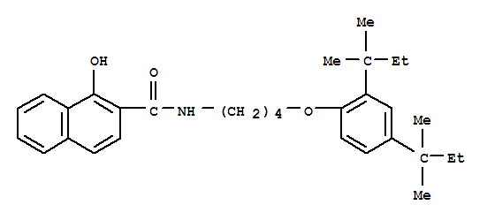 N-[4-[2,4-双(1,1-二甲基丙基)苯氧基]丁基]-1-羟基-2-萘甲酰胺