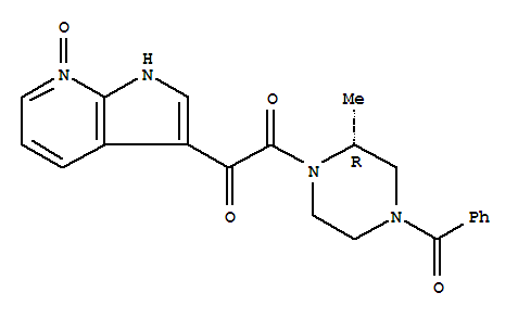 4-苯甲酰基-2-甲基-1-[(7-氧化-1H-吡咯并[2,3-b]吡啶)氧代乙酰基]-哌嗪