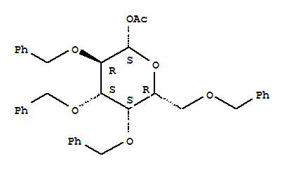 1-O-乙酰基-2,3,4,6-四-O-苄基-beta-D-吡喃半乳糖
