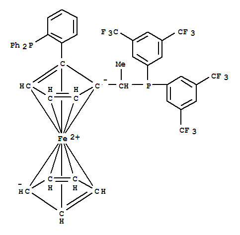 (R)-1-{(RP)-2-[2-(二苯基膦)苯基]二茂铁基}乙基双[3,5-双-(三氟甲基)苯基]膦