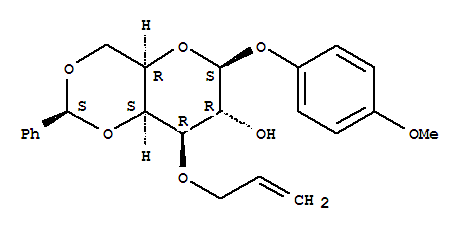 4-甲氧苯基-3-<i>O</i>-烯丙基-4,6-<i>O</i>-苯亚甲基-β-<small>D</small>-吡喃半乳糖苷
