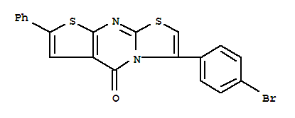 3-(4-溴苯基)-7-苯基-5H-噻唑并(3,2-a)噻吩并(2,3-D)嘧啶-5-酮