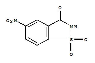 5-硝基-1,2-苯并异噻唑-3(2H)-酮 1,1-二氧化物