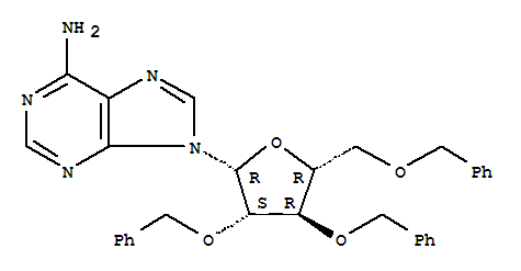 9-(2,3,5-三-O-苄基-Β-D-呋喃阿拉伯糖基)腺嘌呤