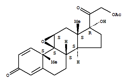 醋酸泼尼松龙环氧; 9b,11b-环氧-17,21-二羟基孕甾-1,4-二烯-3,20-二酮 21-乙酸酯