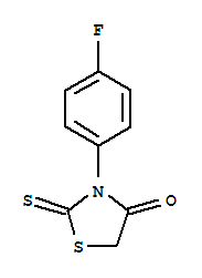 3-(4-氟苯基)-2-硫基氧代-1,3-噻唑烷-4-酮
