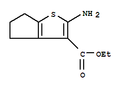 2-氨基-5,6-二氢-4H-环戊二烯并[b]噻吩-3-甲酸乙酯 190910