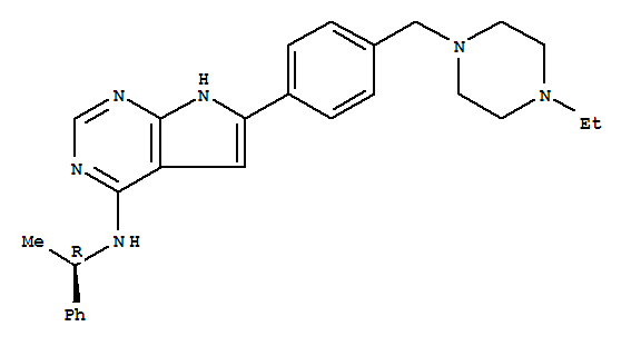 6-[4-[(4-乙基-1-哌嗪)甲基]苯基]-N-[(1R)-1-苯基乙基]-7H-吡咯并[2,3-d]嘧啶-4-胺