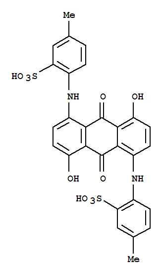2,2'-[[(9,10-二氢-4,8-二羟基-9,10-二氧代蒽)-1,5-二基]二亚氨基]二(5-甲基苯磺酸)
