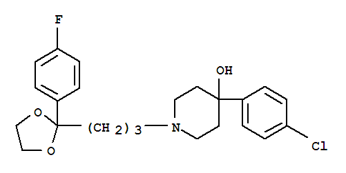 4-(4-氯苯基)-1-[3-[2-(4-氟苯基)-1,3-二氧戊环-2-基]丙基]哌啶-4-醇