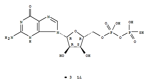 Guanosine 5'-[beta-thio]diphosphate trilithium salt