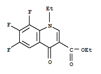 1-乙基6,7,8-三氟-1,4-二氢-4-氧代-3-喹啉甲酸乙酯(乙基物)