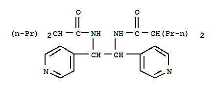 2-丙基-N-[2-(2-丙基戊酰氨基)-1,2-二(吡啶-4-基)乙基]戊酰胺