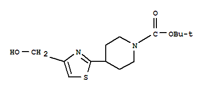 4-[4-羟甲基-1,3-噻唑-2-基]哌啶甲酸叔丁酯