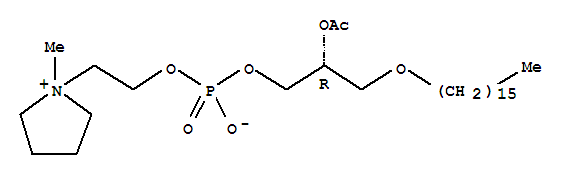 (2R)-2-乙酰氧基-3-(十六烷氧基)丙基 2-(1-甲基-1-吡咯烷鎓基)乙基磷酸酯
