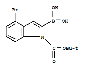 (4-溴-1-(叔丁氧基羰基)-1H-吲哚-2-基)硼酸