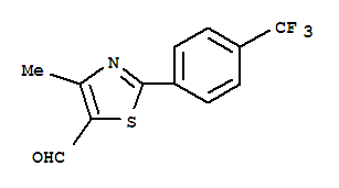 4-甲基-2-[4-(三氟甲基)苯基]-1,3-噻唑-5-甲醛