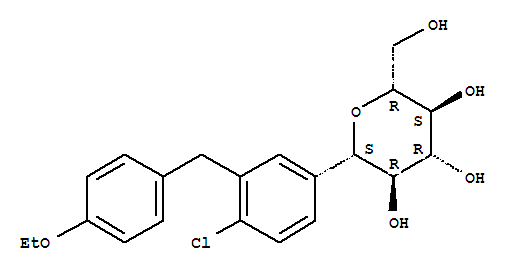 达格列净; (1S)-1,5-脱水-1-C-[4-氯-3-[(4-乙氧基苯基)甲基]苯基]-D-葡萄糖醇