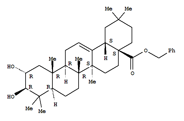 马斯里酸苄酯; (2alpha,3beta)-2,3-二羟基齐墩果-12-烯-28-酸苄酯