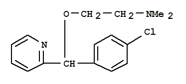 卡比沙明; 氯苯吡醇胺; 2-[(4-氯苯基)(吡啶-2-基)甲氧基]-N,N-二甲基乙胺
