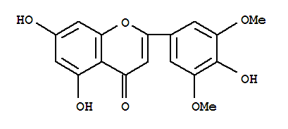 苜蓿素; 5,7-二羟基-2-(4-羟基-3,5-二甲氧基苯基)苯并吡喃-4-酮