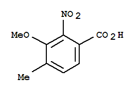 3-甲氧基-4-甲基-2-硝基苯甲酸