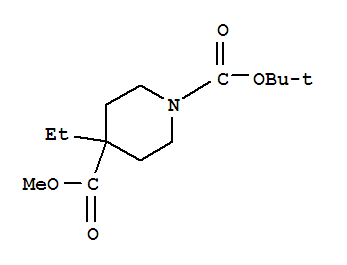 N-叔丁氧羰基-4-乙基哌啶-4-甲酸甲酯