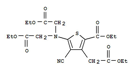 雷尼酸四乙酯; 5-[二(2-乙氧基-2-羧甲基)氨基-]-4-氰基-3-(2-乙氧基-2-羧甲基)-2-噻吩甲酸乙酯